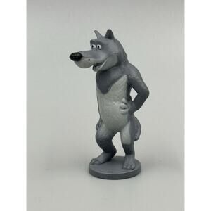 Big Bad Wolf From Masha and The Bear PVC Cake Topper 2.5”